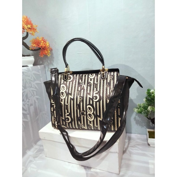 tas brand CARTELO kulit mix pvc tebal