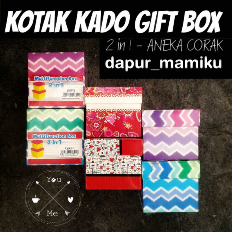 DAPURMAMI Kotak Kado Gift Box Ulang Tahun Kotak Aksesoris Mutifunction Box Serbaguna Peralatan Kardus Fancy