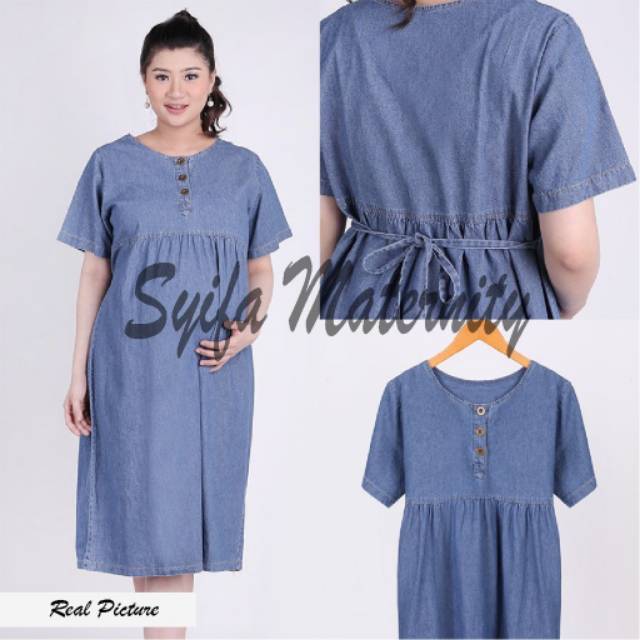 AT115 DRESS HAMIL JEANS JUMBO