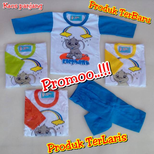 Baju celana bayi KAOS PANJANG ILHAM TerLaris