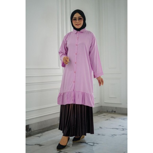 OZ018 Atasan tunik cantik wanita terbaru premium rayon lembut dan nyaman by ozora