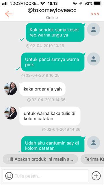 [1200gr] Hihi A030 Sendok Polkadot 24 Pcs