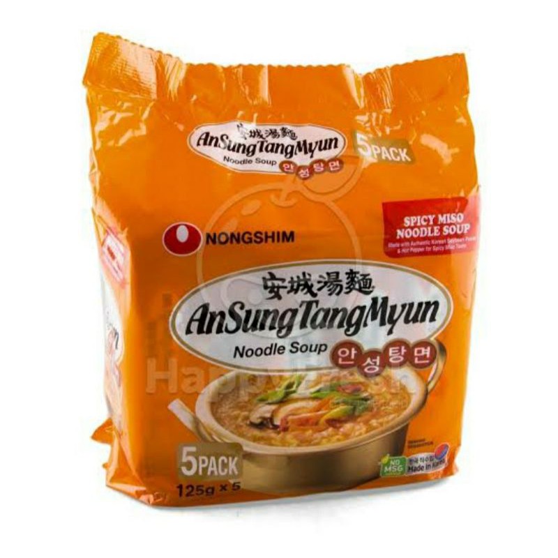 

Nongshim Angsung TangMyum Soup Noodle Halal Mui 1 pak isi 5 pcs