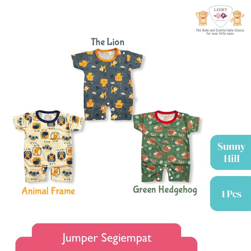 VELVET JUNIOR - LIBBY - JUMPER SEGIEMPAT - JUMPER BAYI - ROMPER ANAK - BODYSUIT BAYI