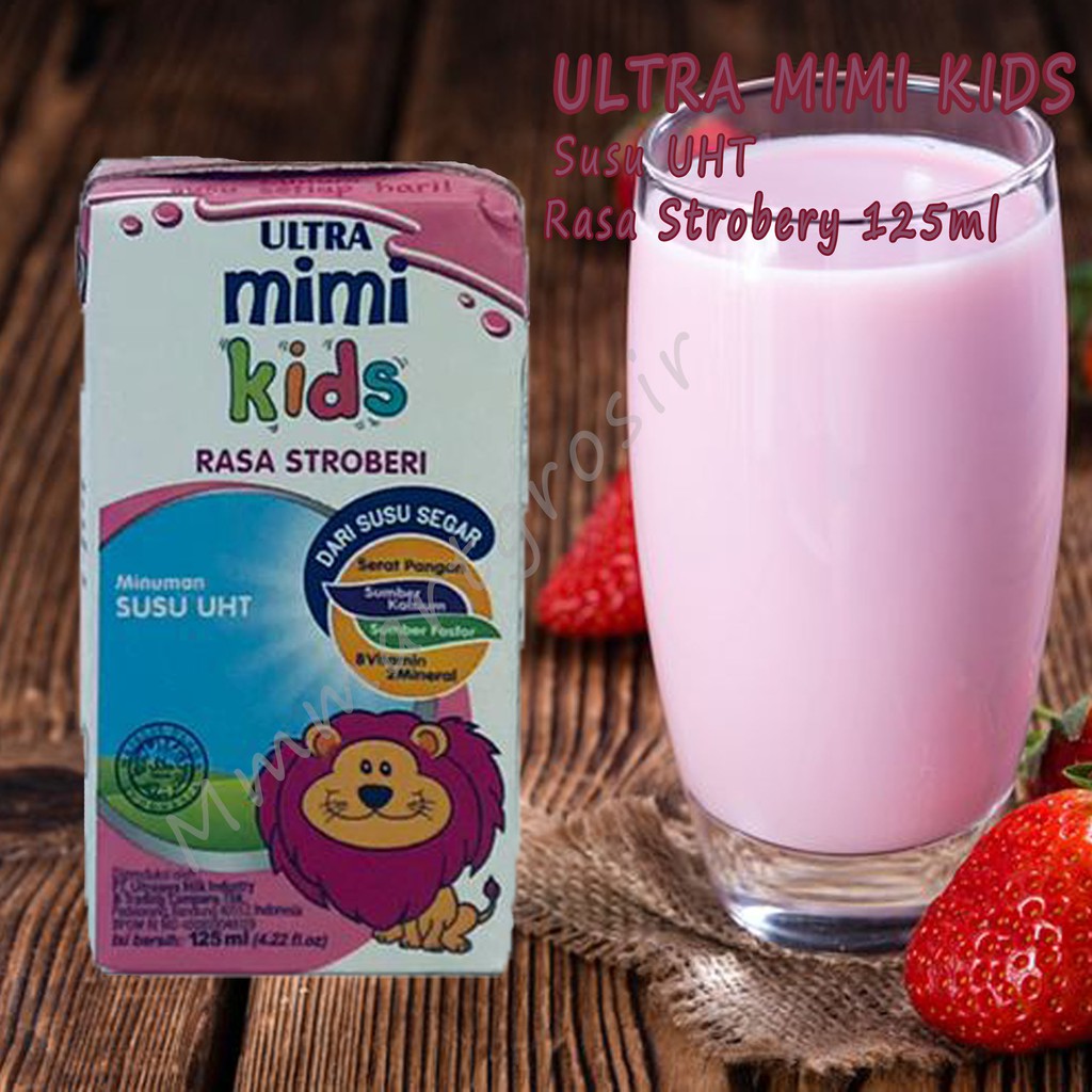 

Ultra Mimi Kids / Susu UHT Rasa Stroberi / 125ml