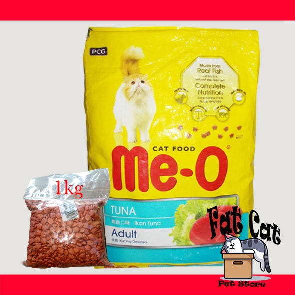 Me-o Tuna repack 1 KG makanan kucing dewasa adult cat meo