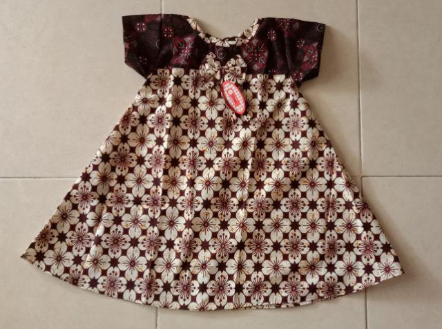 Dress Batik Anak Size S Usia 2,5 Th - 4th