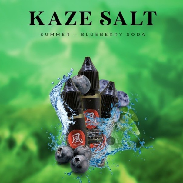 AUTHENTIC KAZE NEW KAZE SUMMER NATSU SALT NIC LIQUID 15ML 35MG