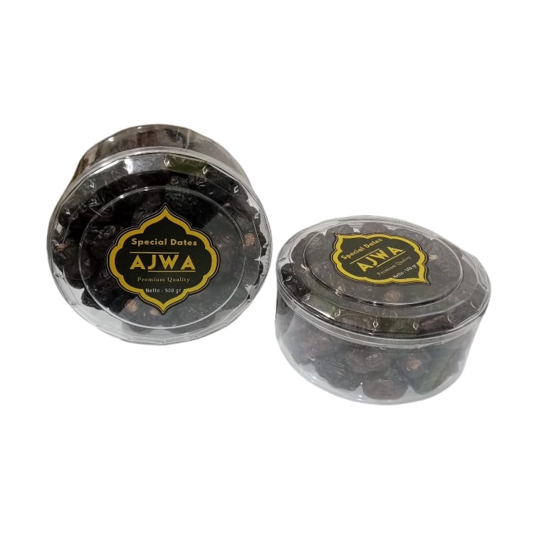 

Kurma Ajwa 500gr Madinah / Kurma Nabi Asli 100% Saudi Premium