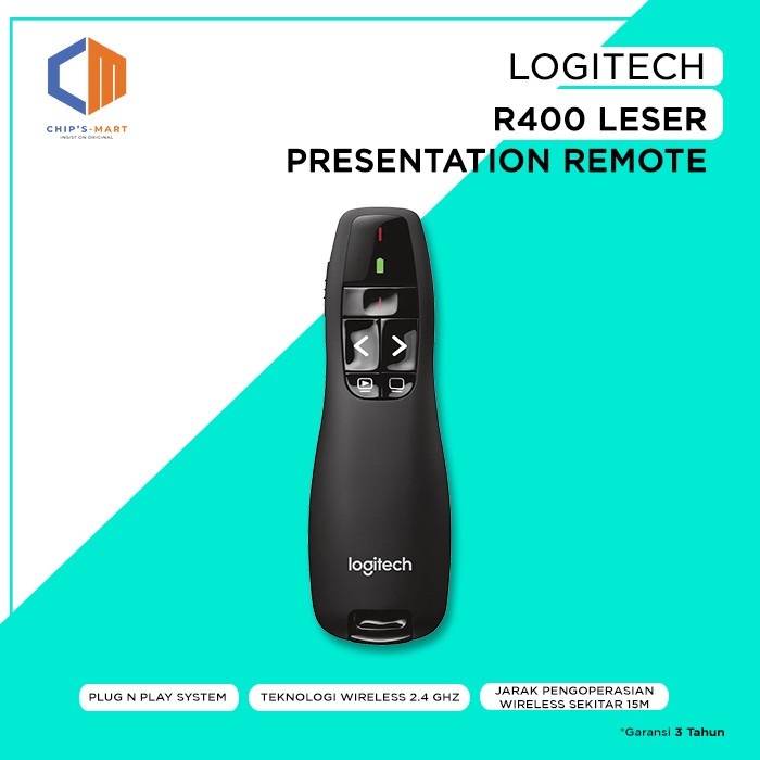 

Termurah Logitech R400 / Laser Pointer / Presenter / Original / Garansi 3 Tahun