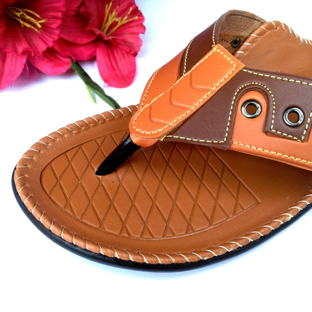 HQo Sandal Pria Terbaru / Sandal Pria Murah / Sandal Kulit Pria / KPNG A03