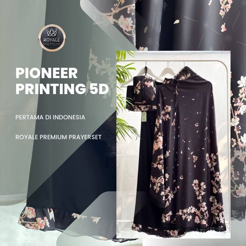 MUKENA ROYALE PREMIUM ZARA SERIES BLACK