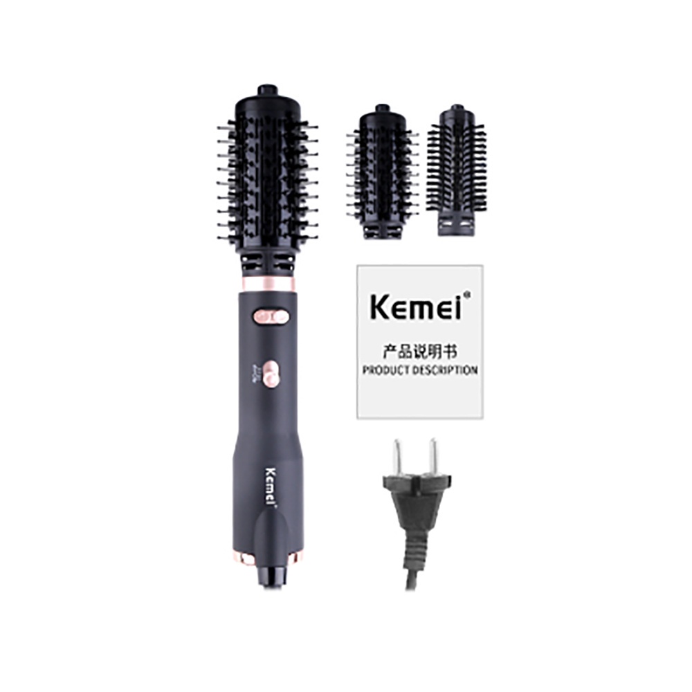 Kemei KM-8022 Sonic Vibration  Electric Straight Hot Hair Comb Sisir Rambut