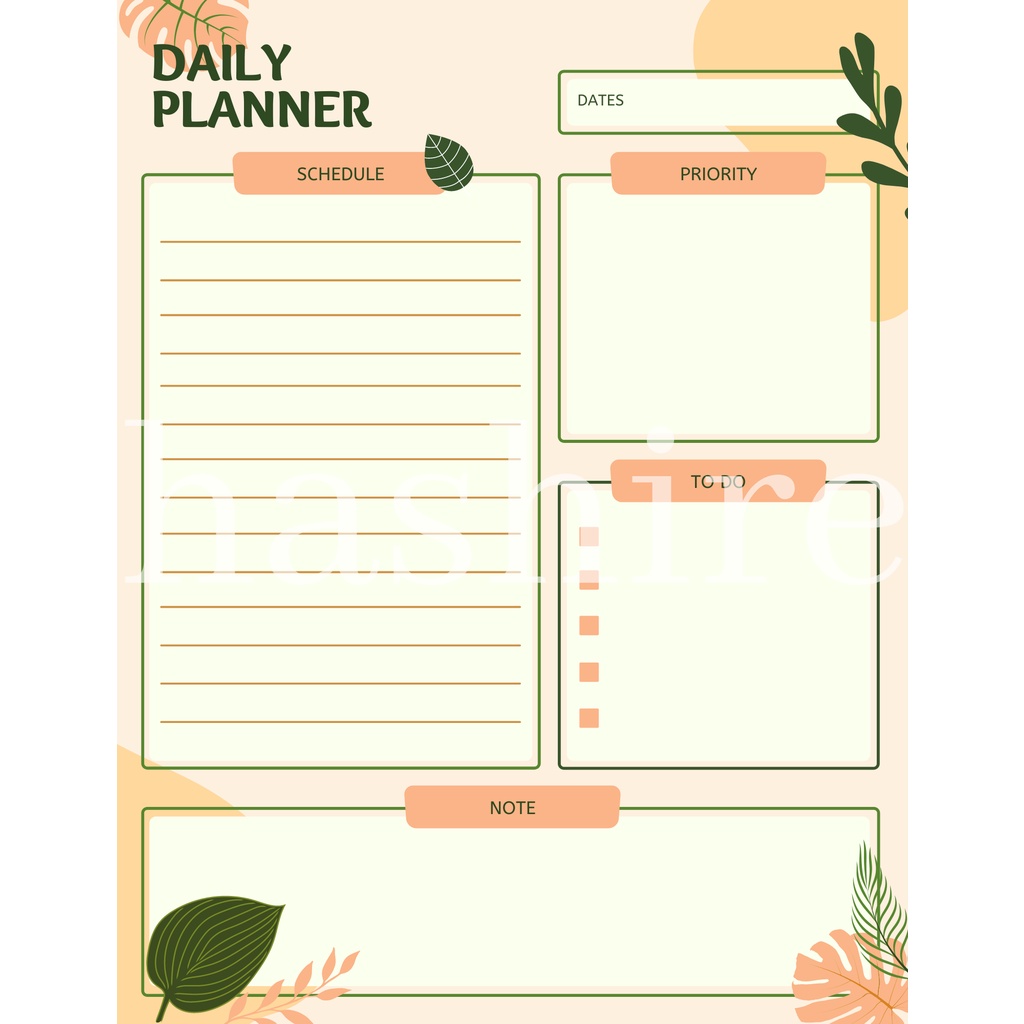 [HASHIRE] 50+ tema/ Weekly Planner A5 BOOK PAPER Perencanaan Harian Study Journal Study Planner Notes List To Do/ PART 1