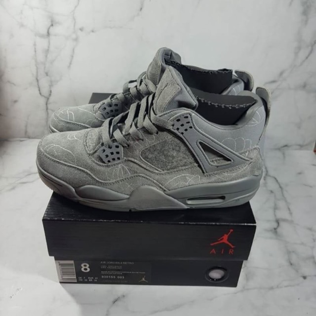 Nike Air Jordan Retro 4 x Kaws Cool Grey (UN Authorized Original)
