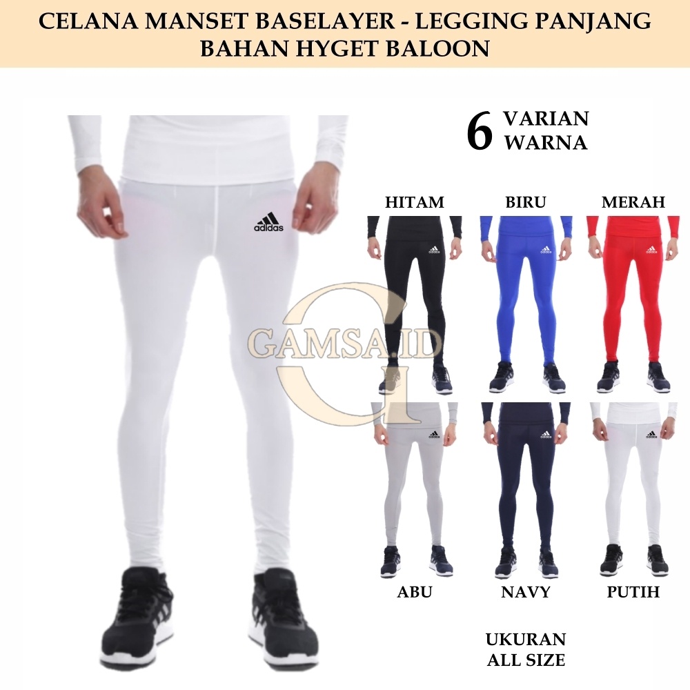 CELANA MANSET BASELAYER PANJANG PRIA WANITA - DALEMAN MANGSET LEGGING PANJANG OLAHRAGA SPORT BOLA FUTSAL