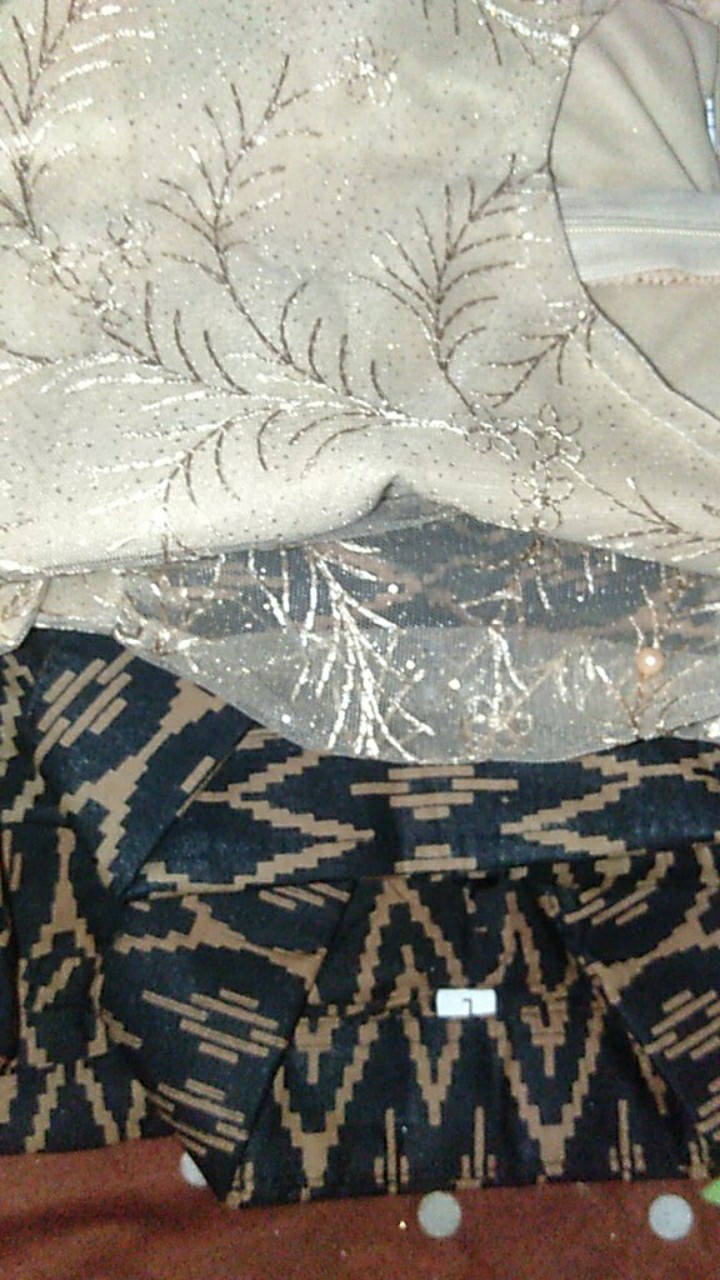 Batik Couple Keluarga Sania Ruffle Ori Ndoro Jowi Dnt Motif Tenun