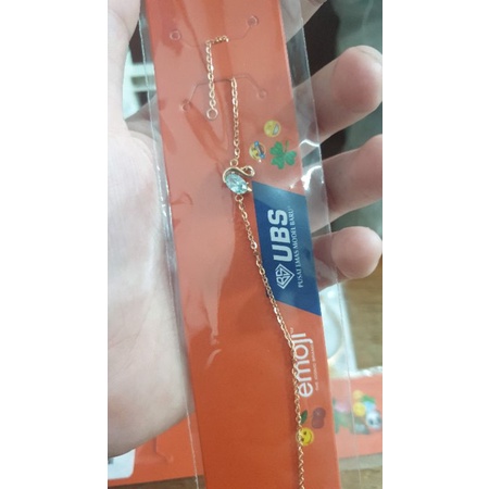 gelang serut angsa emas asli 700 70% 16k fashion lucu 2 gram