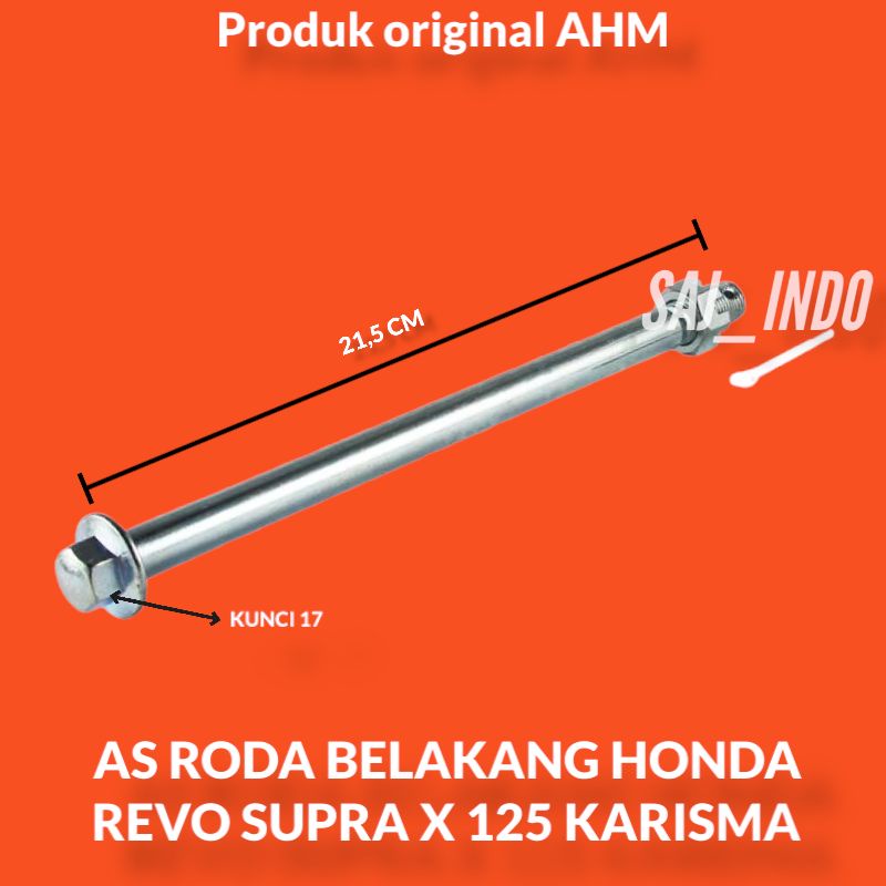 As Roda belakang honda revo , karisma , supra x125 original