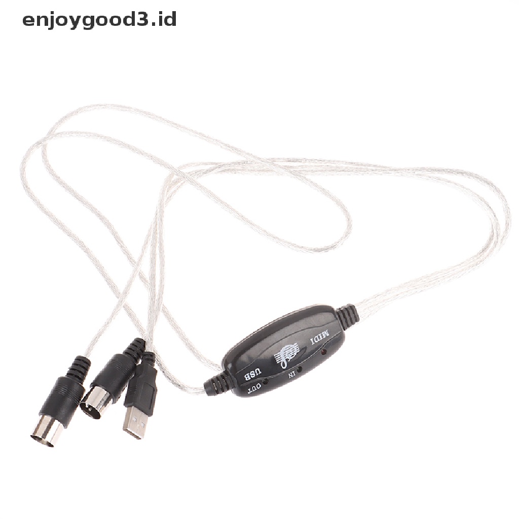 Kabel Adapter Converter Usb In-Out Midi Interface Untuk Pc / Keyboard Musik (Dd)