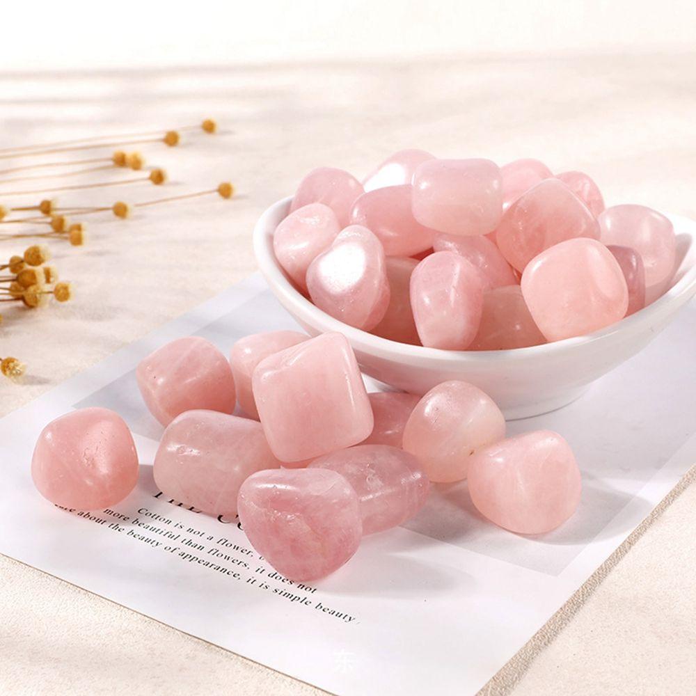 [Elegan] Rose Quartz 100g Batu Kristal Kerikil Spiritual Enery Generator Dekorasi Rumah Penyembuhan Kristal