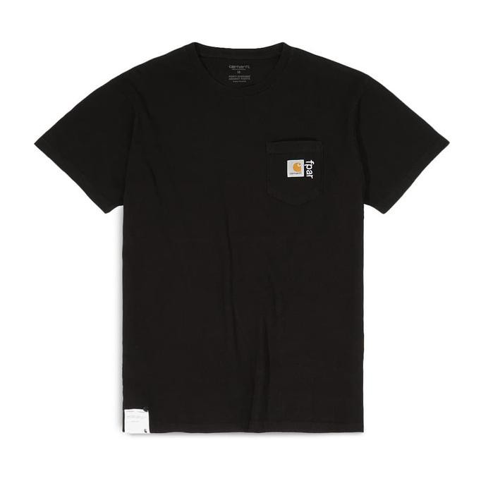 Ekstra Casback Kaos Pria Trendy► CHT WIP X FPAR Pocket T-Shirt Washed Black - L MURAH