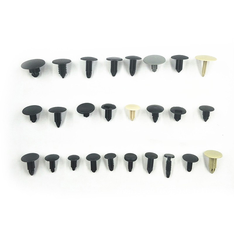 100 Pcs Pin Rivet Pengencang Pintu Mobil Universal Bahan Plastik