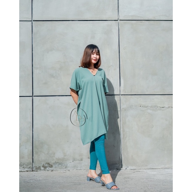 Atasan Blouse Difarina Top Airflow - Long Square - Atasan Wanita