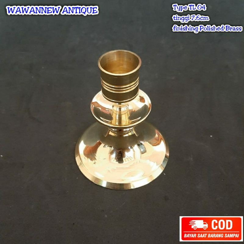 Tempat Lilin Aromaterapi Kuningan Antik Murah / Candle Holder 12cm