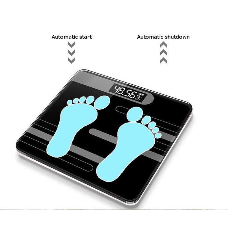 Timbangan Badan Digital Temperature LCD Max 180kg Electrode Sheet