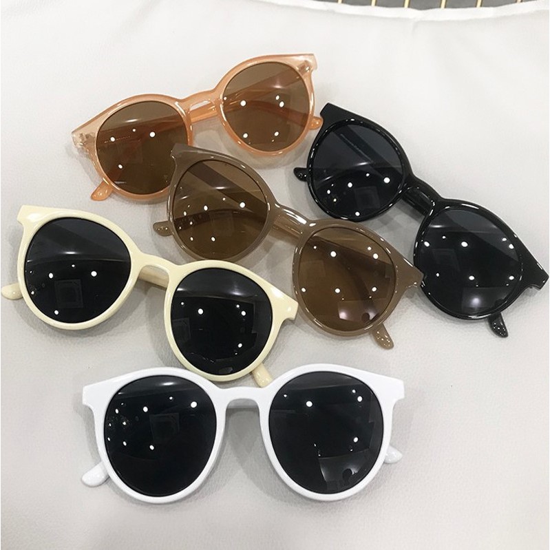 PL-H007✨Bayar di Tempat✨MK01 Korean INS Hot Fashion Bulat Mata Kucing Kacamata Hitam Wanita/Pria Sunglasses