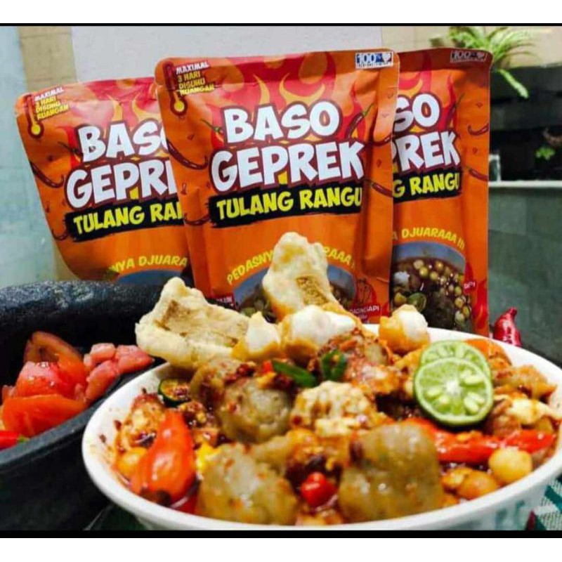 

Baso geprek tulang rangu