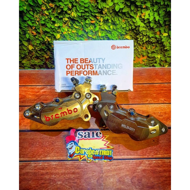 Kaliper Brembo Big 4 Pot 4 Piston 1 Pin Axial Kanan Kiri CNC Billed Product Import Universal