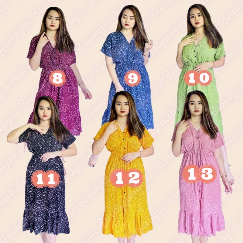 Daster Homedress Mamekoo Bahan Rayon Adem KATH Flower, Kath Tiedie, Nabi