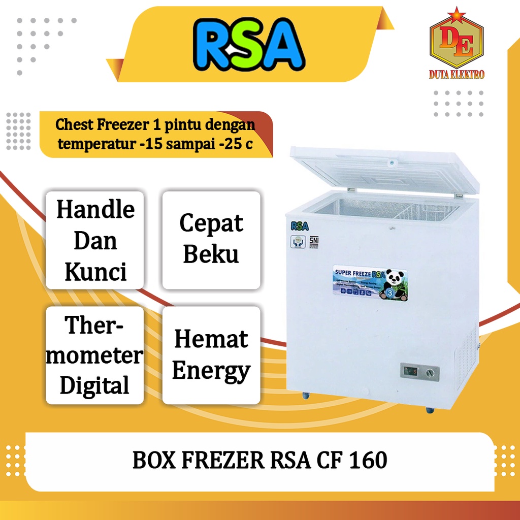 Box Freezer RSA CF 160 Chest Freezer 150 Liter