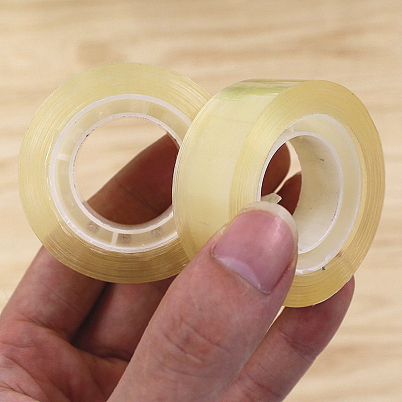 18mm Strong Stickiness Multifunctional Odorless Yellowish Transparent Adhesive Tape For Office School