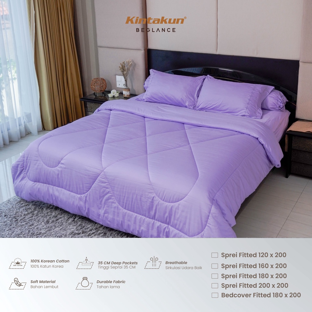 Kintakun Bed Cover Set 180 King Beglance Cotton Katun Bantal Embroidery