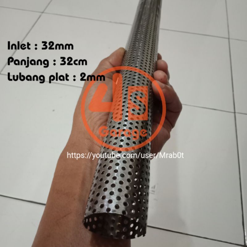Saringan Knalpot Copy TSUKIGI VND Inlet 32mm Peredam Suara Saringan kenalpot Racing Bobokan Adem Bass Tlsukigi-1