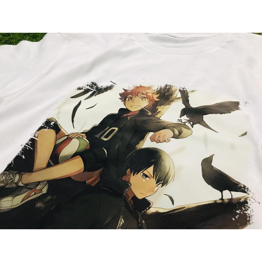 Tshirt Hinata x Kageyama Haikyu White