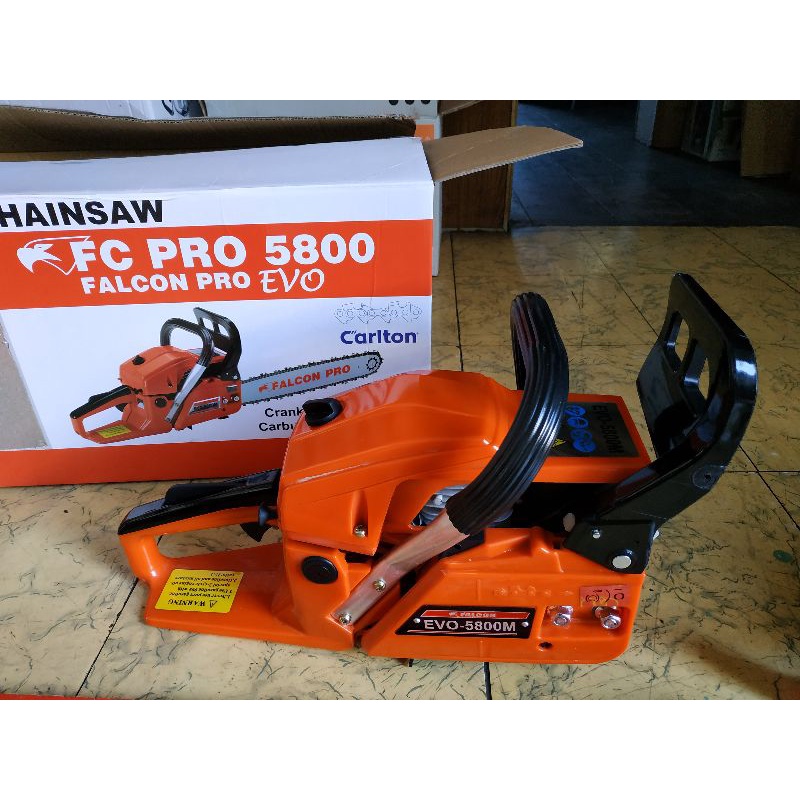 Chainsaw Falcon Pro 5200 5800 Komplit Bar Dan Rantai
