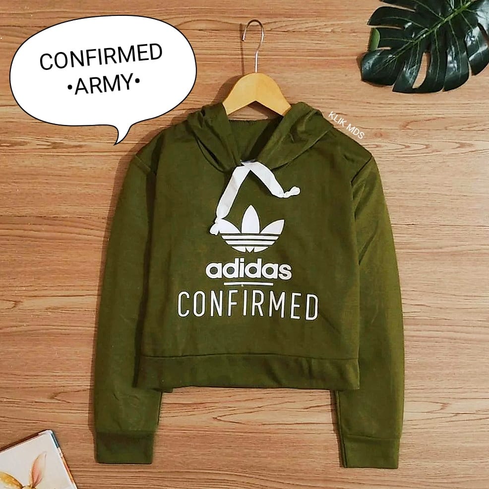 Sweater Hoodie Crop Anak Perempuan - Baju Atasan Abg Remaja Cewek - Confirmed
