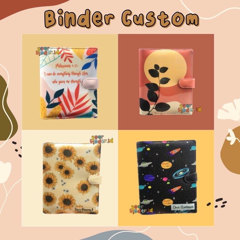 

Binder Custom Abstrack Flower Galaxy Design 6r,20r,26r - A6/A5/B5