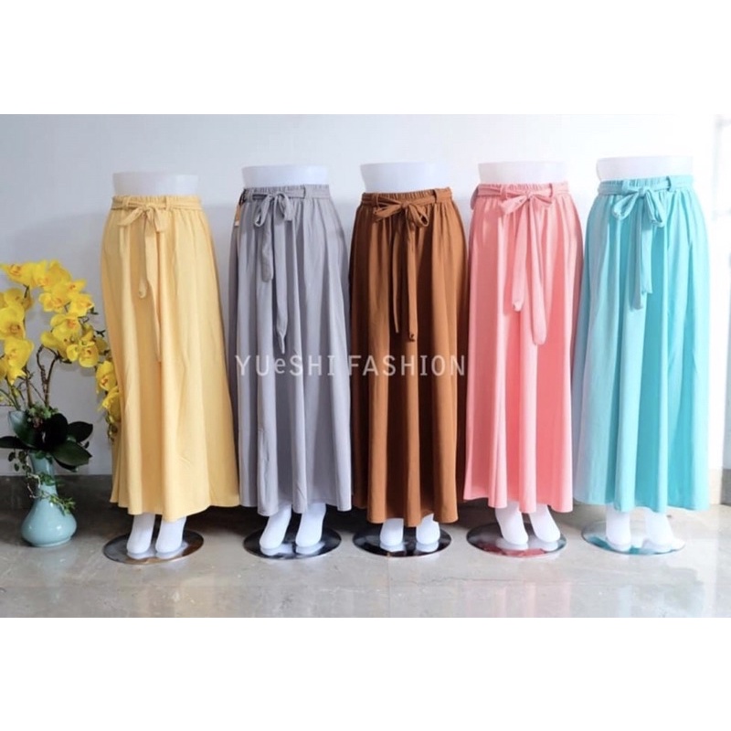 Rok Polos/Rok Payung/Rok lebar Polos