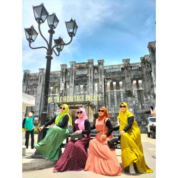 PAKAIAN WANITA GAMIS inner dress outer dress CASUAL baju santai baju kekinian OOTD hijab