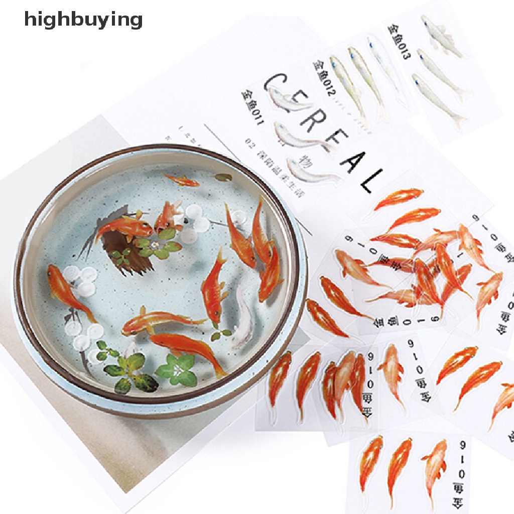 Hbid 3Pcs / Set Cetakan Resin Bentuk Ikan Untuk DIY Perhiasan Handmade