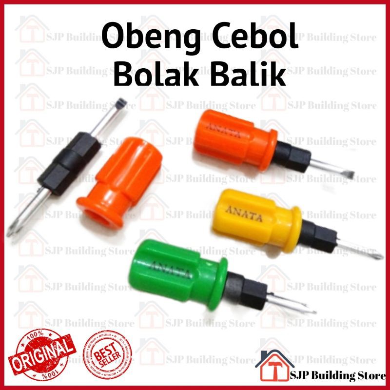 [COD] OBENG BOLAK BALIK CEBOL OBENG MINI CEBOL +/- 2WAY GAGANG PVC OBENG PENDEK