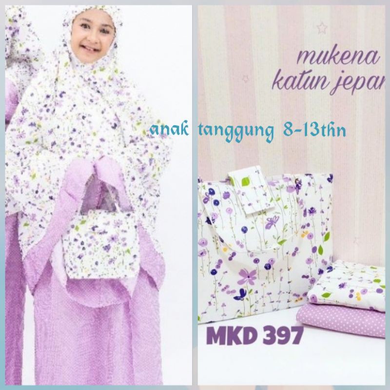 MUKENA KATUN JEPANG  ORI 01 ANAK TANGGGUNG ( SD) 8 sampai 13 THN