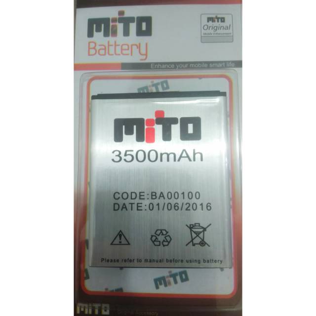 Baterai Mito A38 Fantasy Max BA-00100 Original Batre Battery HP BA00100 Fantasi