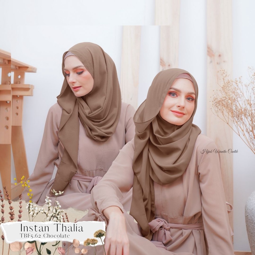 Hijabwanitacantik - Instan Thalia | Hijab Instan | Jilbab Instan-Chocolate