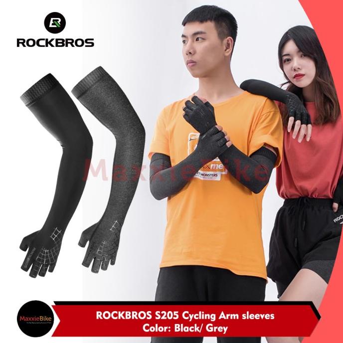 ROCKBROS S205 Manset Kaos Tangan Sepeda Outdoor Arm Sleeve with Glove